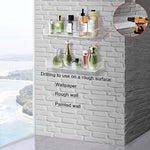 2-Pack Adhesive Bathroom Shower Caddy Organizer