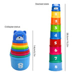 9 Pieces Stacking And Nesting Cups Early Learning Toyscolor Ped Randomly Educational Rainbow Stacking Nesting Cups Baby Building Set Early Educational S Toy For Baby Colorful