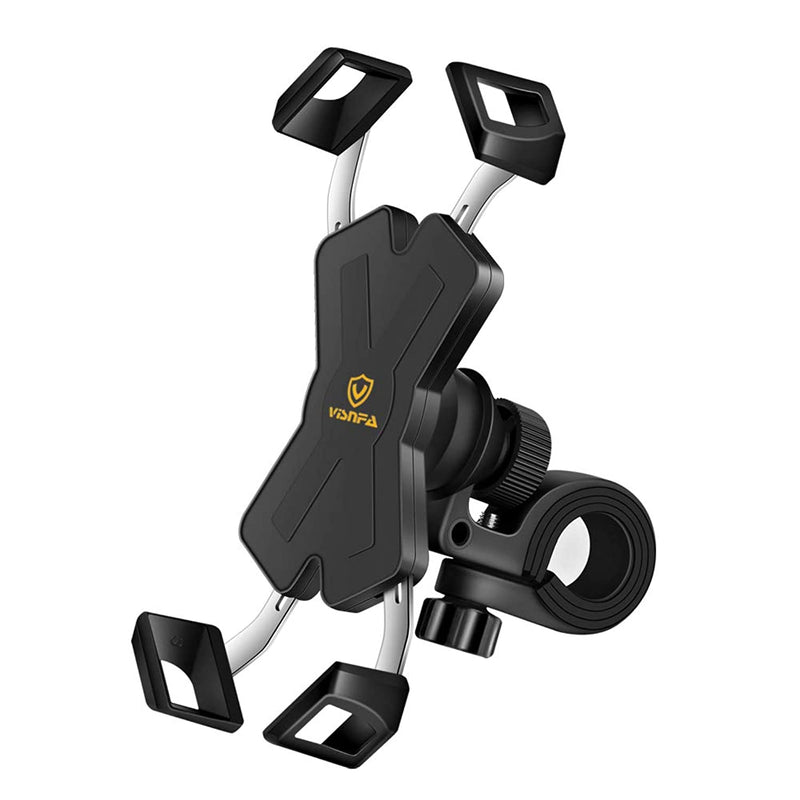 New Bike Phone Mount With Stainless Steel Clamp Arms Anti Shake And Stable 360 Rotation Bike Accessories Bike Phone Holder For Any Smartphones Gps Other Devices Between 4 And 7 Inches