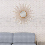 Wall Decor 30 Gold Spoked Sunburst Wall Accent Mirror