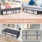 Under bed Storage Containers With Durable Handles For Clothes, Bedding and Toys