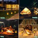 Solar Torch Light with Flickering Flame for Garden Decor