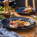 Ceramic Fluted Dinner Plates 18 Piece