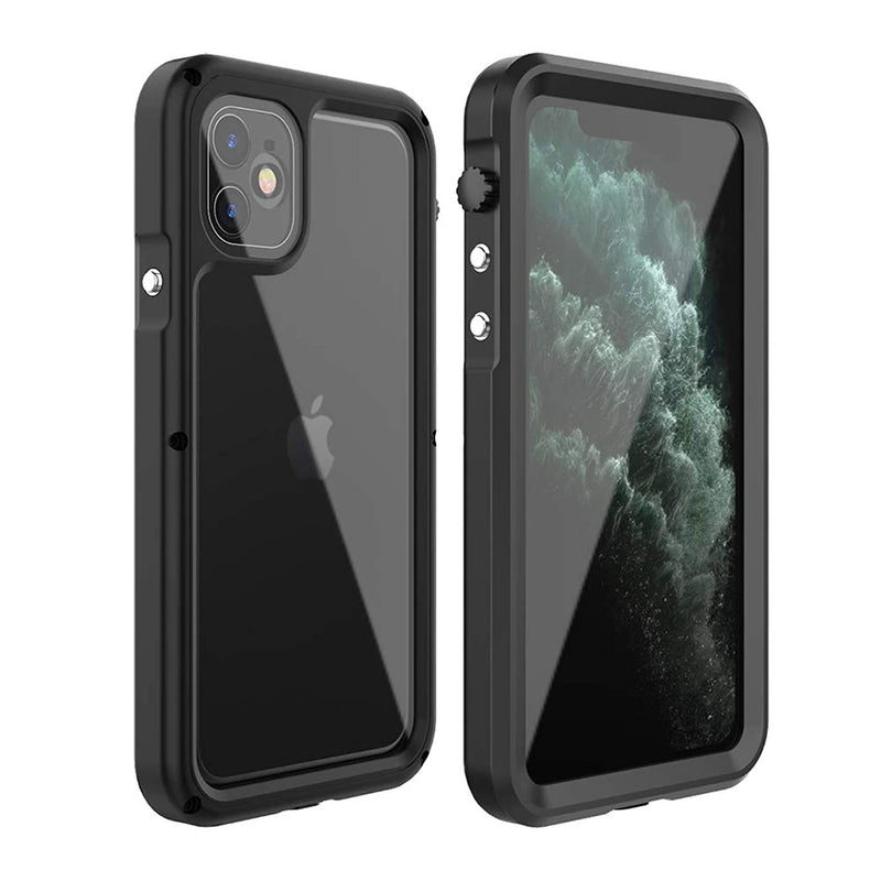 Iphone 11 Waterproof Case Iphone 11 Case Ip68 Level Underwater Protecting 360A Full Body Protection With Built In Screen Anti Drop Shockproof Cover Case For Iphone 11 6 1 Inch Black