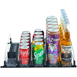 Self Pushing Soda Can Organizer For Refrigerator