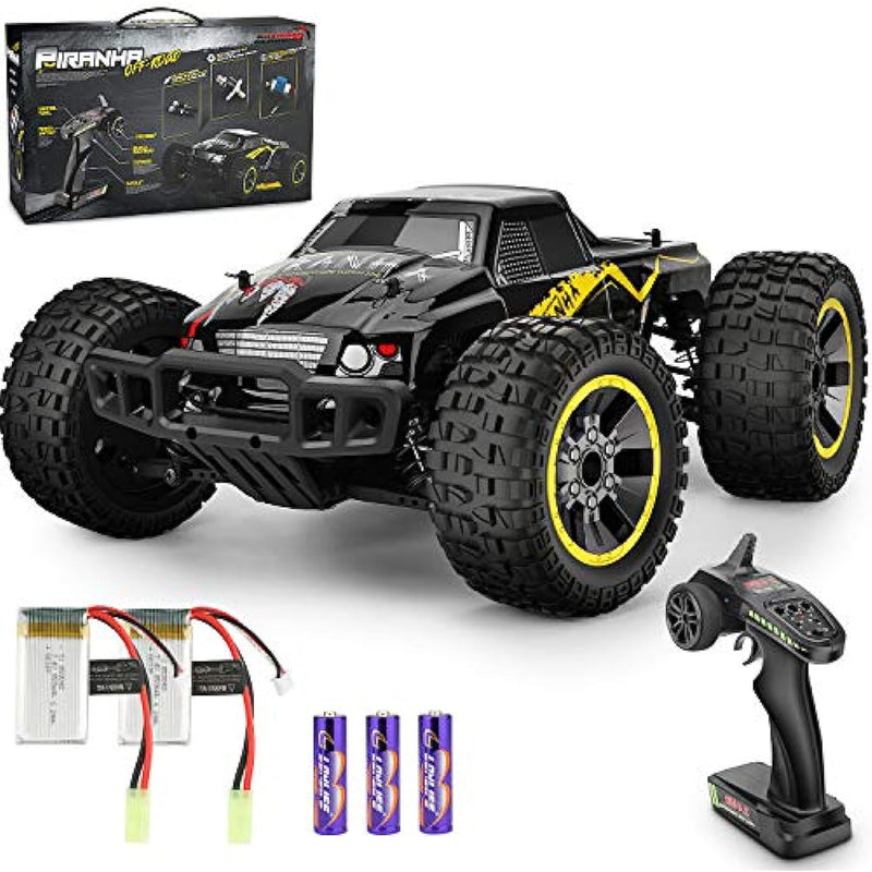 2 4Ghz Rc Road Monster Truck Included 2 Rechargeable Batteries For Boys Girls