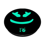 Marshmallow Angry Face Turquoise Grip And Stand For Phones And Tablets