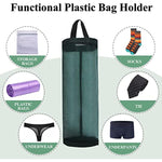 Mesh Grocery Bag Holder Hanging Storage Bag Dispenser
