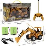 Rc Construction Excavator With Led Light Pretend Construction Playset
