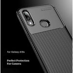 Galaxy A10S Case Galaxy A10S Cover Cruzerlite Design Back Cover Anti Scratch Shock Absorption Case For Samsung Galaxy A10S Carbon Blue