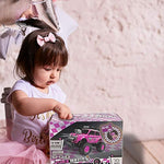 Pink Rc Cars For Daughter With Two Rechargeable Batteries Radio Controlled Vehicle