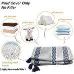 Braided Handwoven Casual Ottoman Pouf Cover