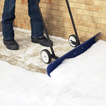 Wheeled Snow Pusher Barn Shovel