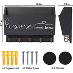 Wall Mount Key Mail Organizer for Rustic Home Decorative and Store Mail
