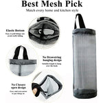 Mesh Grocery Bag Holder Hanging Storage Bag Dispenser