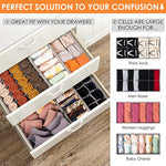 58 Cell Foldable Fabric Dresser Closet Organizers and Storage Bins