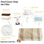 Braided Handwoven Casual Ottoman Pouf Cover