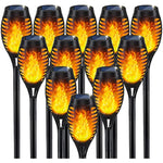 Solar Torch Light with Flickering Flame for Garden Decor