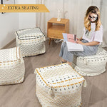 Braided Handwoven Casual Ottoman Pouf Cover