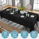 Polyester Table Cloth Stain Resistant And Wrinkle Dining Table Cover