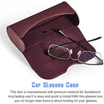 Leather Glasses Storage Case with Hidden Magnetic Closure