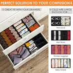 58 Cell Foldable Fabric Dresser Closet Organizers and Storage Bins