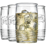 Glass Tumbler Drinking Glasses Set Of 4