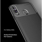 Galaxy A20S Case Galaxy A20S Cover Cruzerlite Design Back Cover Anti Scratch Shock Absorption Case For Samsung Galaxy A20S Carbon Black