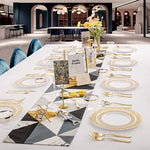 Disposable Dinnerware Set For Party Wedding Offices