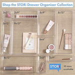 Wide Makeup Vanity Storage Bins