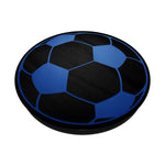 Blue Soccer Ball On Black Grip And Stand For Phones And Tablets