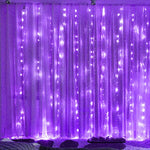 Window Curtain String Lights