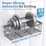 Adhesive Shower Rustproof Stainless Steel Bathroom Organizer