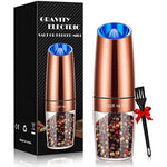Battery Powered Gravity Electric Pepper Grinder With Led Light