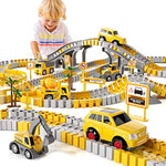 Construction Car And Flexible Track Playset