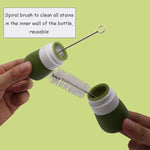Squeeze Salad Dressing Bottles With Cleaning Brush