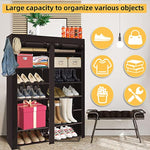 28 Pairs Portable Double Row with Nonwoven Fabric Cover Shoe Rack