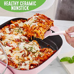 12 5Qt Square Electric Skillet With Glass Lid