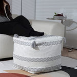 Braided Handwoven Casual Ottoman Pouf Cover