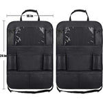 2 Pack 9 Storage Pockets Car Backseat Organizer with 10" Table Holder