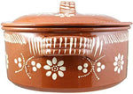 Vintage Portuguese Traditional Clay Terracotta Casserole With Lid
