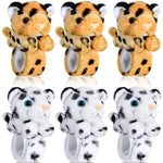 6 Pcs Hug Slap Bracelet Animal Assorted Stuffed Toys