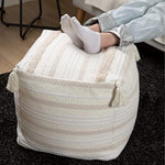 Braided Handwoven Casual Ottoman Pouf Cover