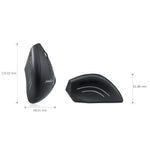 Perixx Perimice 608 Wireless Vertical Mouse 6 Button 800 1000 1600 Dpi Right Handed Design 1