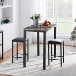 Breakfast Table With 2 Bar Stools