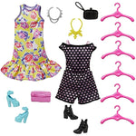 Ultimate Closet With Barbie 3 Clothes Outfits Fashion Accessories Including 6 Hangers
