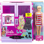 Ultimate Closet With Barbie 3 Clothes Outfits Fashion Accessories Including 6 Hangers