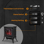 Portable Fireplace Stove With 3D Realistic Flame Effect