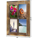 Wooden Rustic Mount White Window Frames Vintage Western Country Farmhouse Wall Art Decor