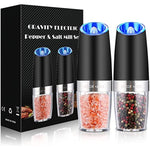 Battery Powered Gravity Electric Pepper Grinder With Led Light